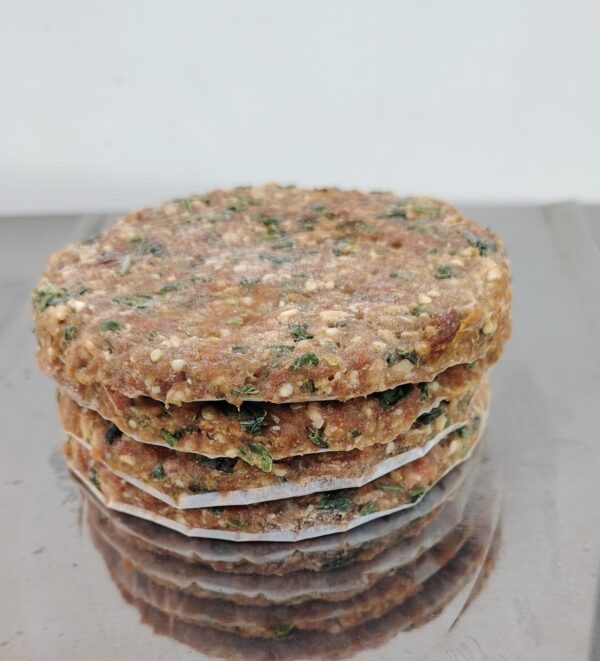 Hot Lamb Burger 600g pack