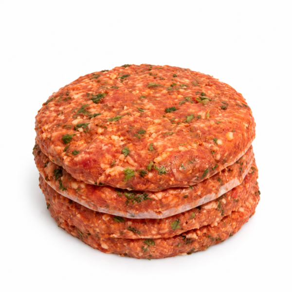 Hot Lamb Burger 600g pack